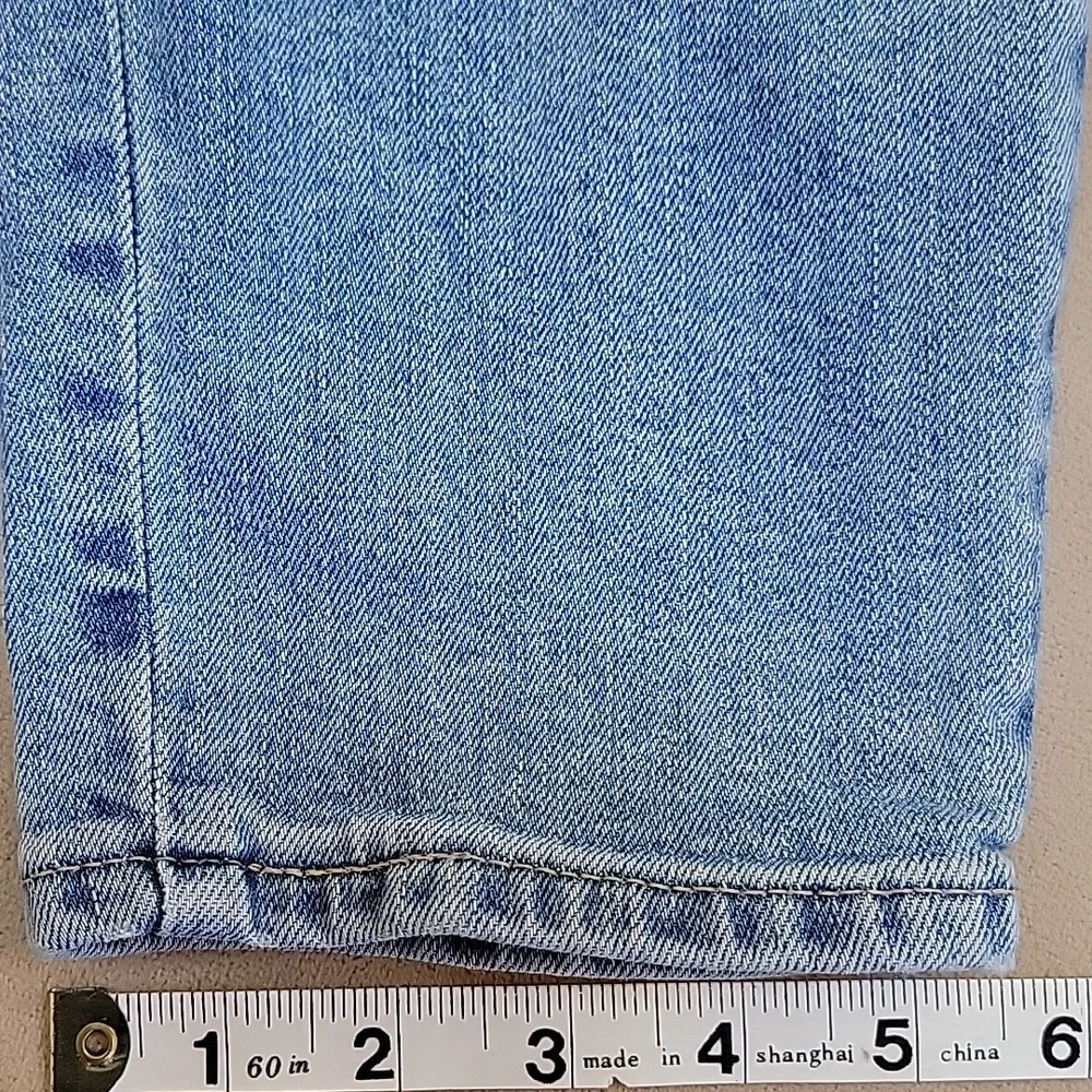 Limited Edition Levi's 721 Blue Jeans with Floral Poppy Embroidery Size 32 EUC - Picture 10 of 16
